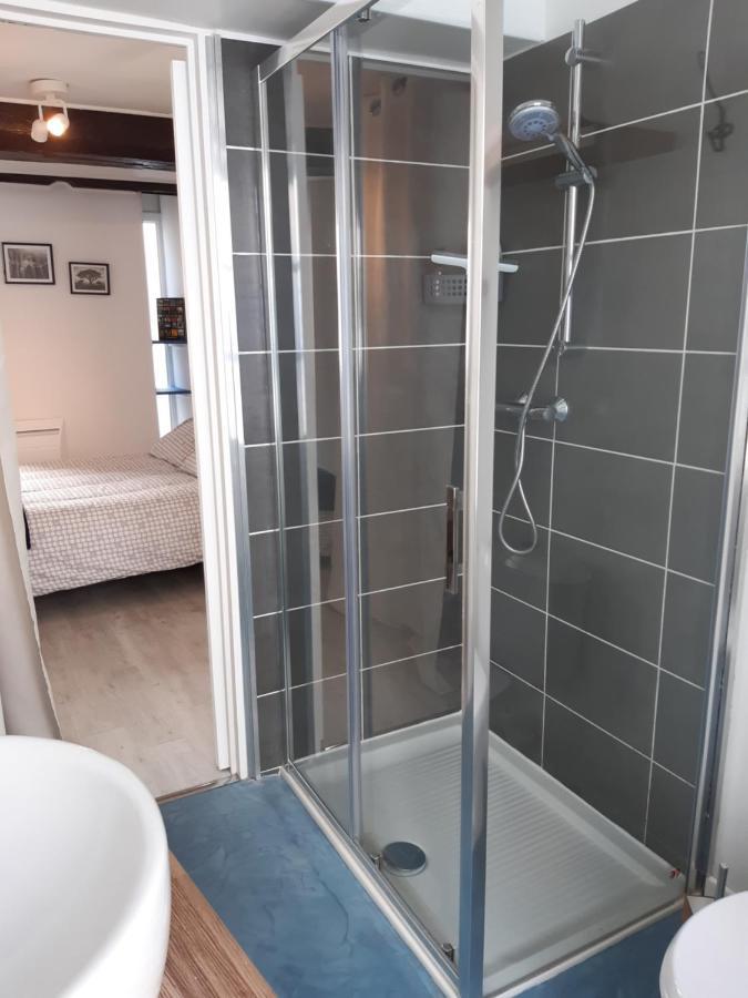 Appartement Haute Ville Meuble Avec Cour Privative Granville Bagian luar foto
